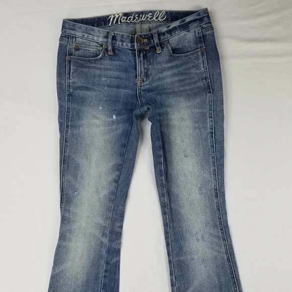 Madewell Factory Distressed 24X32 Blue Denim Jeans - Picture 6 of 9